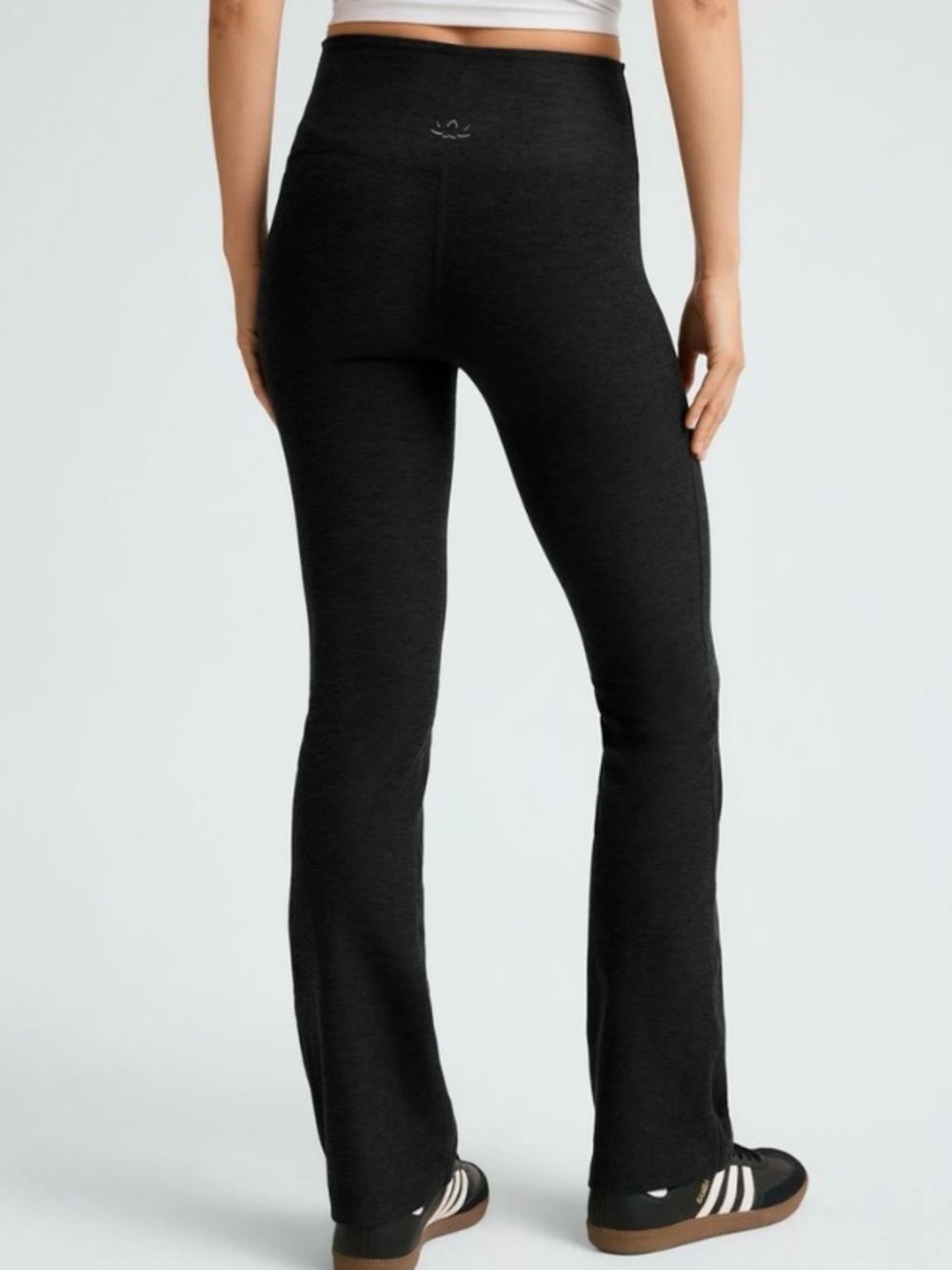 NEW Beyond Yoga Practice Heather Rib Performance Pant Black Large